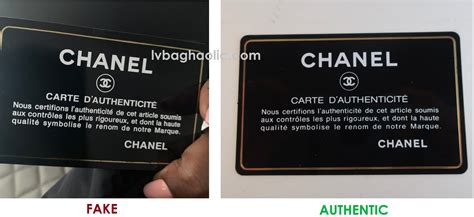 fake chanel report|authenticity card Chanel.